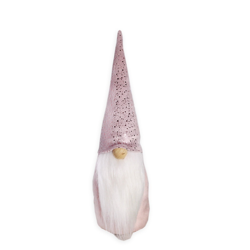 Skřítek textil 13cm růžová